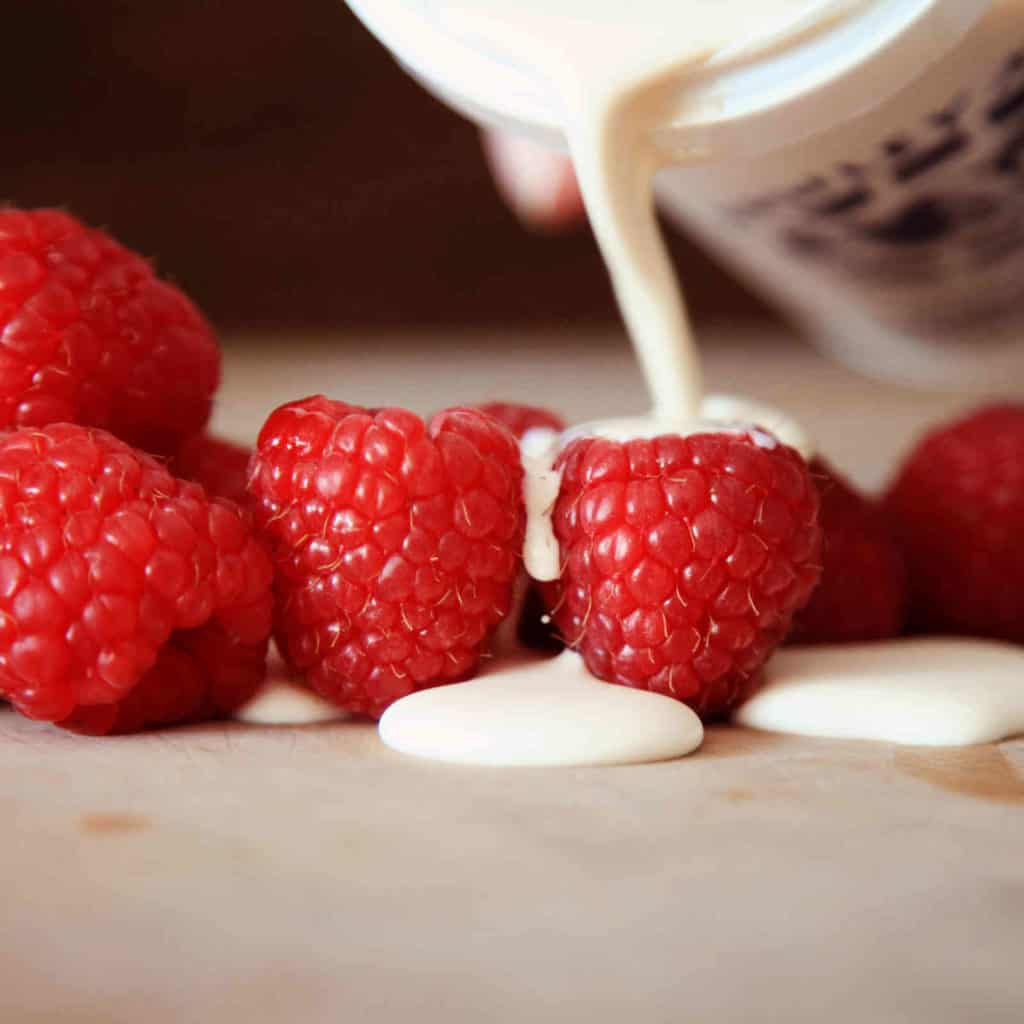 Strawberries and Mawley Cream. Non -homogenised milk. Quality , beautiful milk