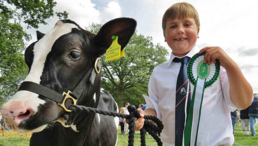 Mawley Cows on show. Mawley milk, we supply shops and cafes across South Shropshire and Worcestershire